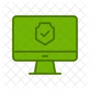 Monitor Encrypted Computer Privacy Computer Lock Icon