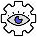 Eye Cogwheel Gear Icon