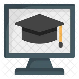 Monitor Graduation  Icon