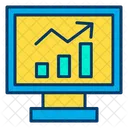 Monitor Grafico Analise Web Sistema De Monitoramento On Line Ícone