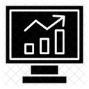 Grafico De Monitor Analisis Web Sistema De Monitoreo En Linea Icon
