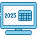 Monitor Calendar Time Icon