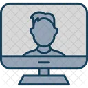 Monitor Computer Online Streaming Icon