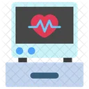 Health Monitor Hospital Patient Care Icon