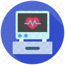 Health Monitor Hospital Patient Care Icon