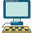 Monitor Keyboard Business Icon