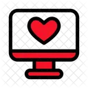 Monitor Love Romantic Icon