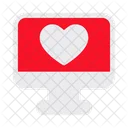 Monitor Love Romantic Icon