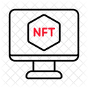 Monitor Nft Blockchain Icon