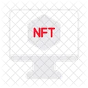 Monitor Nft Blockchain Icon