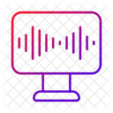 Monitor Voice Radio Waves Icon