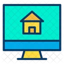 Venta De Casas En Linea Venta De Casas En Linea Publicidad De Casas Icono