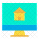Venta De Casas En Linea Venta De Casas En Linea Publicidad De Casas Icono