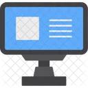 Monitor Screen Display Icon