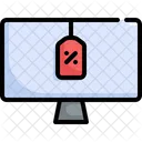 Monitor Bildschirm Verkauf Symbol