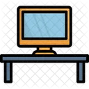 Monitor Mesa Mesa De Trabajo Icono