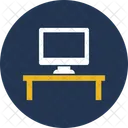 Monitor Mesa Mesa De Trabajo Icono