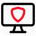 Monitor Shield Defense Icon
