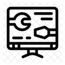 Monitor Wrench Screen Icon