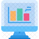 Monitor Big Data Data Analytics Icon