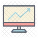 Monitor Index Analyzing Icon