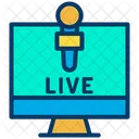 Online News Live News Monitor Icon