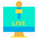 Online News Live News Monitor Icon