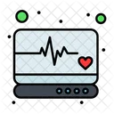 Monitor Medico Cardiograma Cardiologia Icono