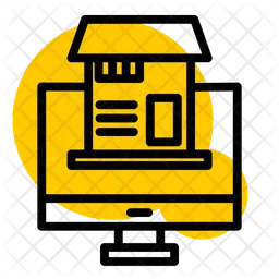 Monitor online shop  Icon
