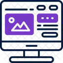 Pantalla del monitor  Icono