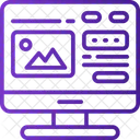 Pantalla del monitor  Icono