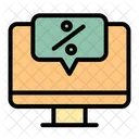 Monitor Sale Offer Sale Icon
