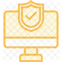 Monitor Schild Schutz Icon