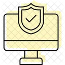 Monitor Shield Protection Icon