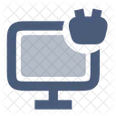 Monitor Shopping Person Grid Icon