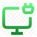 Monitor Shopping Person Grid Icon