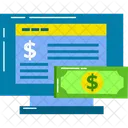 Monitor Money Business Icon