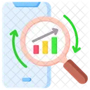 Monitoramento Negocios Analise Ícone