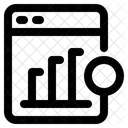 Monitoramento Analise Grafico Ícone