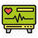 Monitoramento Cardiaco Batimento Cardiaco Hospital Ícone