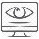 Monitoramento Cibernetico Observacao On Line Observacao Ícone