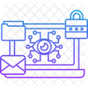 Crimes Ciberneticos Seguranca Cibernetica Monitoramento Cibernetico Ícone