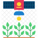 Monitoramento De Colheita Por Satelite Satelite Colheita Icon
