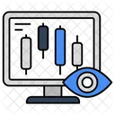 Monitoramento De Dados Visualizacao De Graficos Analise De Dados Ícone