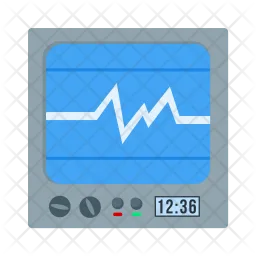 Monitoramento de ecg  Ícone