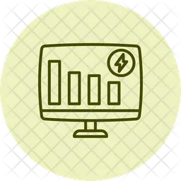 Monitoramento de economia de energia  Ícone