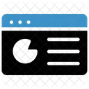 Pagina Da Web Monitoramento Grafico Ícone