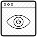 Monitoramento Web Cyber Eye On Line Monitoramento Cibernetico Ícone