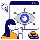 Monitoramento Web Monitoramento De Site Inspecao Web Ícone