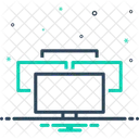 Monitore Bildschirme Oberflache Symbol